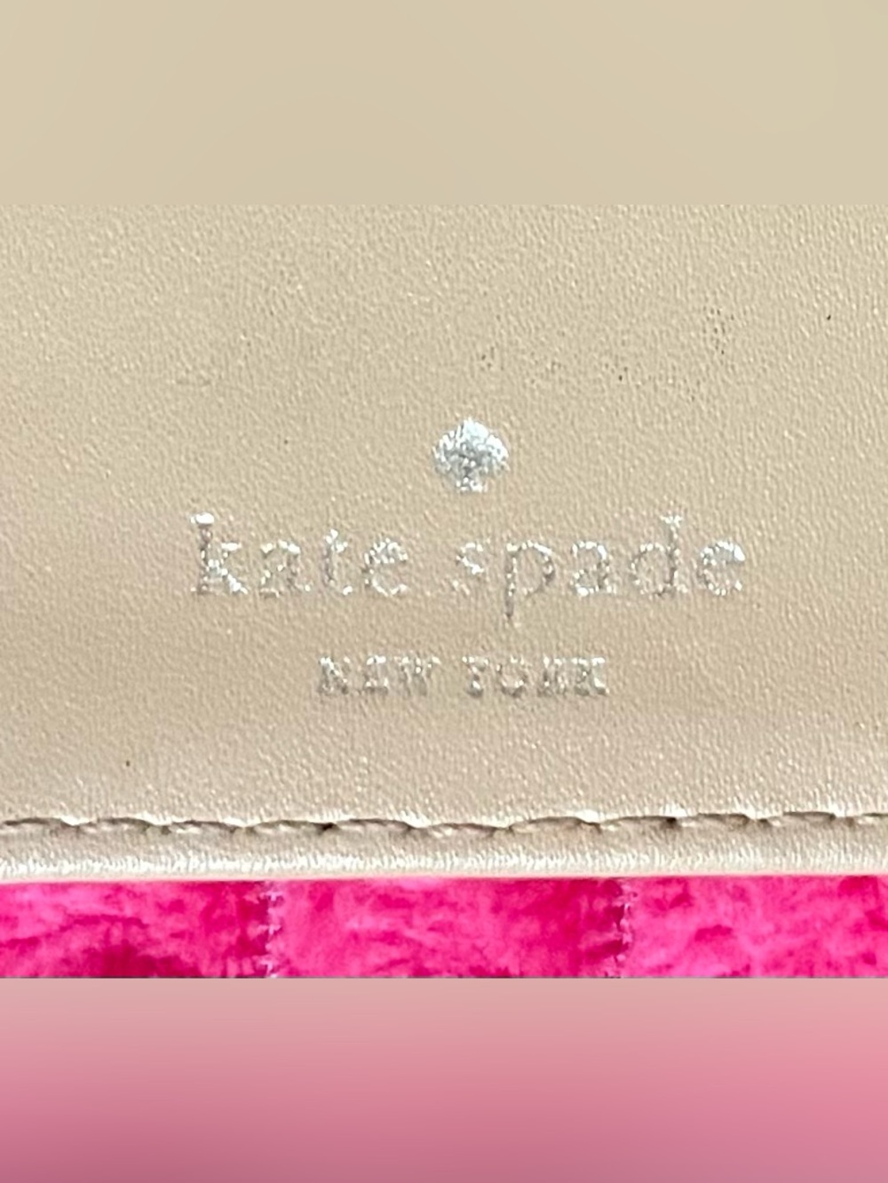 kate spade pink leather wallet - Picture 3 of 3
